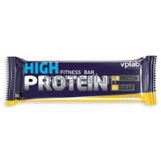 Протеиновые батончики VP Laboratory High Protein Fitness Bar (20шт*50г) банан