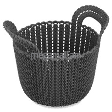 Корзина круглая Curver Knit XS, темно-коричневая, 3л(3253923971033)