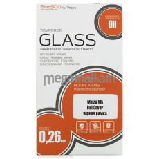 Защитное стекло Meizu M5, VSP Full Cover, с рамкой, черный