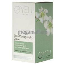 крем для лица YEU Sebo-Сuring Night Cream, 50 мл, ночной, заживляющий, для жирной кожи [423] [4627125630125]