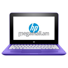 ноутбук-трансформер HP x360 11-ab013ur, 1JL50EA, 11.6" (1366x768) MultiTouch, 4GB, 500GB, Intel Pentium N3710, Intel HD Graphics, WiFi, BT, Win10, purple, фиолетовый