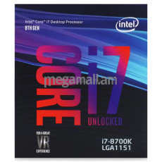 Intel Core i7-8700K, 3.70ГГц, 6 ядер, 12МБ, LGA1151-V2, BOX, BX80684I78700K