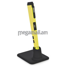 3D ручка Feizerg F001, желтый + набор для объемного рисования: пластик 10 цветов, трафареты 20 шт. (FS001)