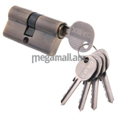 Ключевой цилиндр DAMX N60mm AB, бронза, простой ключ-ключ
