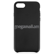 Apple iPhone 7 / 8, крышка, Apple Leather Case, черный, MQH92ZM/A