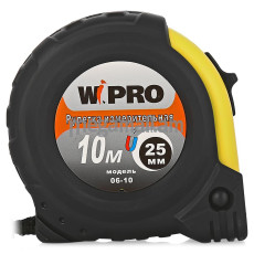 Рулетка WIPRO 06-10, 10м х 25мм, АБС-пластик + резина