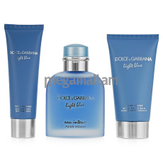 парфюмерный набор Dolce & Gabbana Light Blue Intense Pour Homme парфюмерная вода, 100 мл + бальзам после бритья, 75 мл [DG002137] [3423473035527]