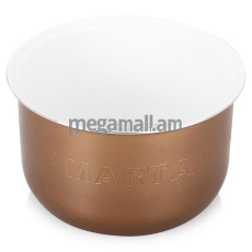 чаша для мультиварки Marta MT-MC3121, White/Gold CERAMIC