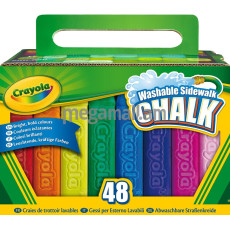 Crayola լվացվող կավիճներ դրսում նկարելու համար, 48 հատ