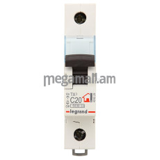 Выключатель автоматический Legrand TX3 1п C 20А 6кА