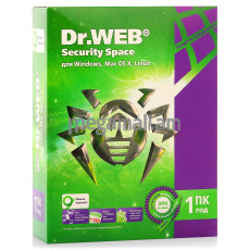 DoctorWeb Security Space 1 ПК 12мес  Box