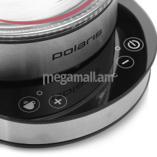 чайник Polaris PWK 1714CGLD, 2000 Вт, 1.7 л, стекло/металл