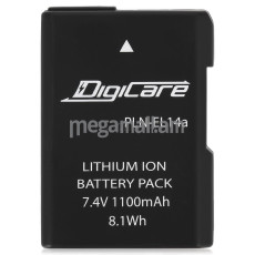 Аккумулятор DigiCare PLN-EL14a / EN-EL14/ EL14a для Nikon D3200/ D3300/ D5100/ CoolPix P7000/ P7100/ P7700/  P7800, 7.4V, 1100 mAh, Li-ion