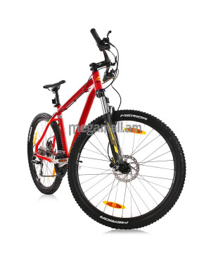Велосипед Merida Big.Seven 20-D (2016), колеса 27.5", рама 18.5", 24 скорости, красный матовый (желтый/черный)