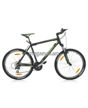 Велосипед Merida Matts 6.20-V (2016), колеса 26", рама 20", 24 скорости, черный матовый (зеленый)