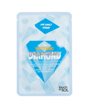 маска для лица Touch in SOL My Daily Бриллиантовая пыль, 25 мл, отбеливающая [УТ000001717] [8809310871858]