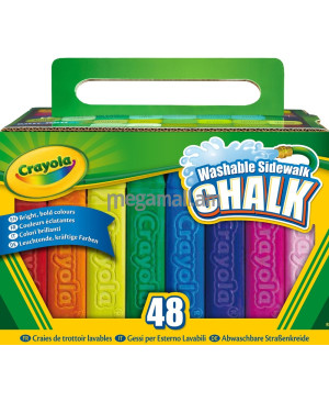 Crayola լվացվող կավիճներ դրսում նկարելու համար, 48 հատ