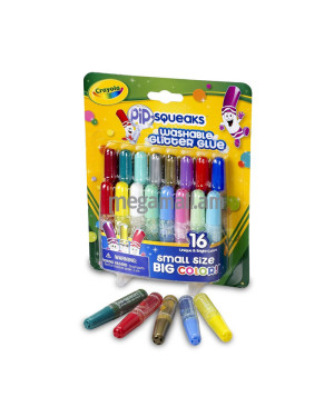 Crayola փայլուն մինի սոսինձներ, 16 գույն